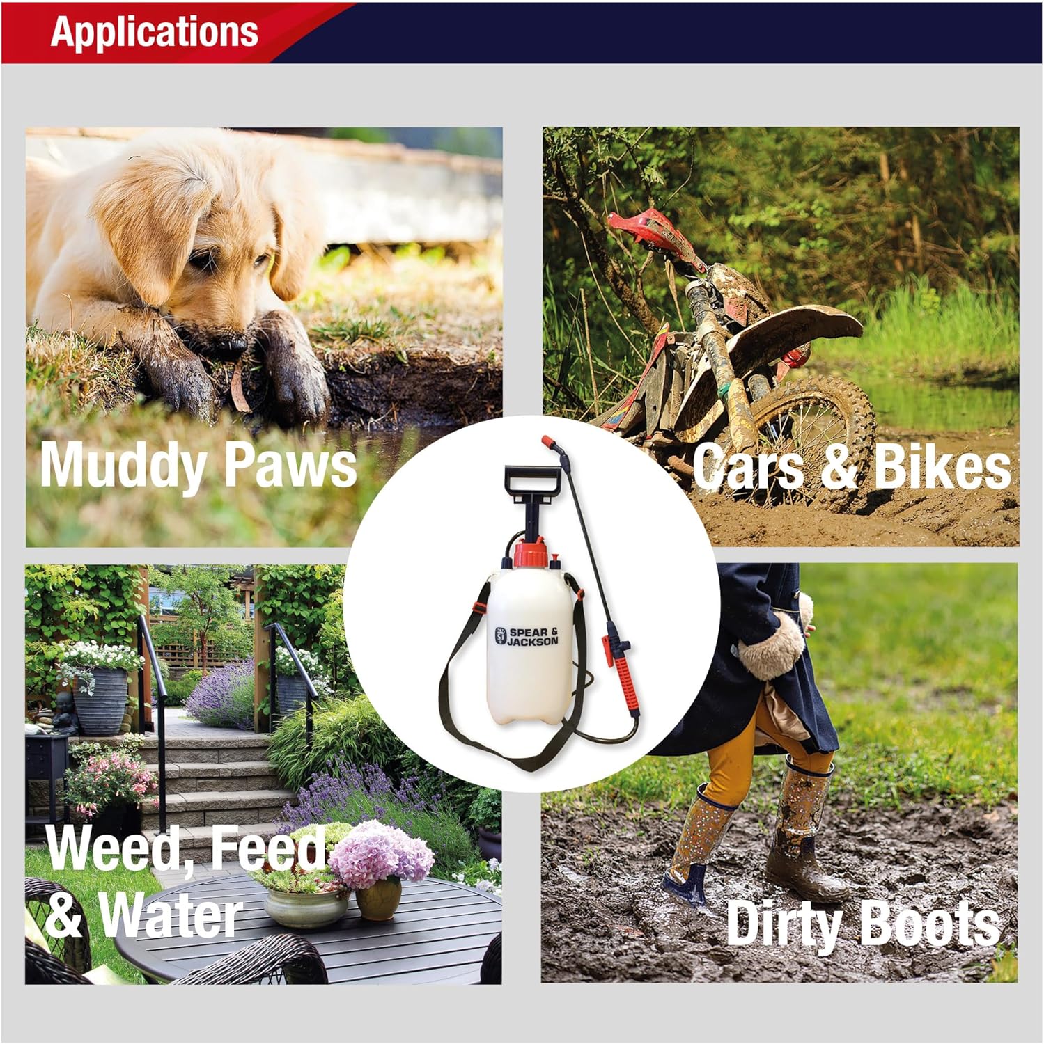 Spear & Jackson 5L Pump Action Pressure Sprayer