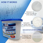 ANSIO Disposable Dehumidifier Moisture Absorber – Pack of 10