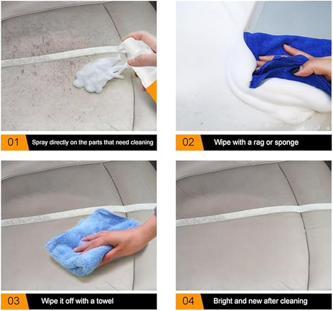 2×150ml Multi-Purpose Car Foam Cleaner