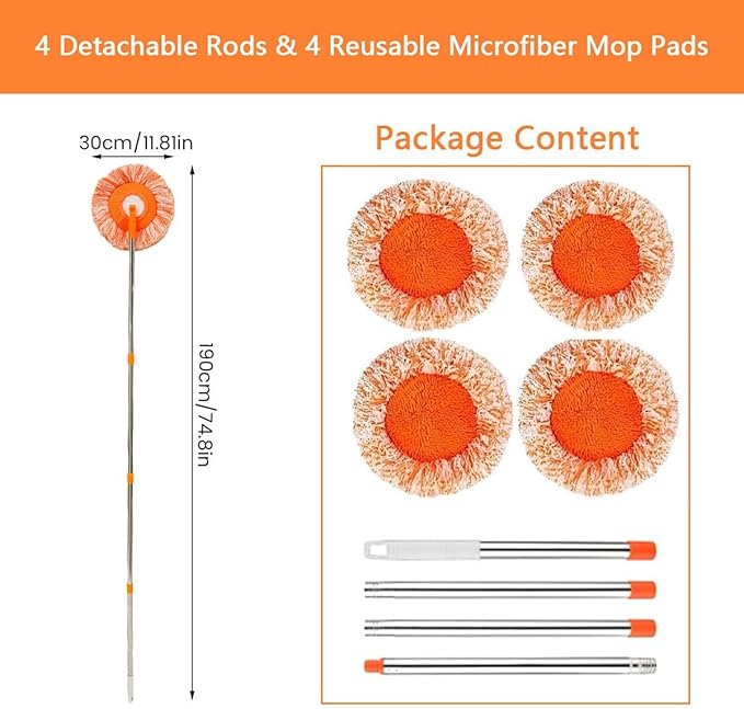 360° Rotating Wall & Floor Mop