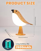 Touch Control Rechargeable Bird Table Lamp