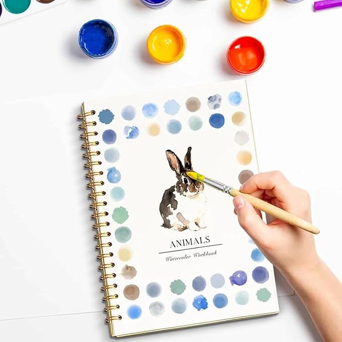 12-Color Beginner Watercolor Painting Kit