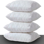4-Pack Anti-Allergy Zipped Pillow Protectors