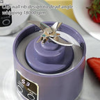 Digital Portable Juicer Blender – 450ML, LED Display, Leak-Proof (Purple)