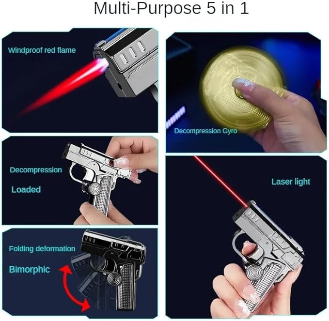 2-in-1 Windproof Jet Flame Lighter