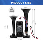 WADEO 12V Super Loud Double Air Horn