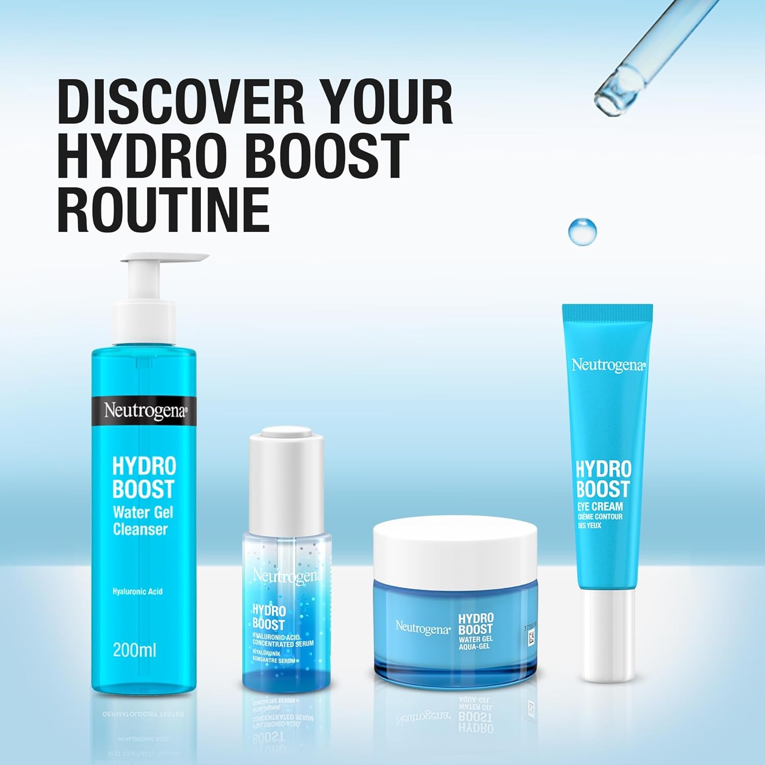 Neutrogena Hydro Boost Water Gel Cleanser – Hyaluronic Acid Hydrating Face Wash (200ml)
