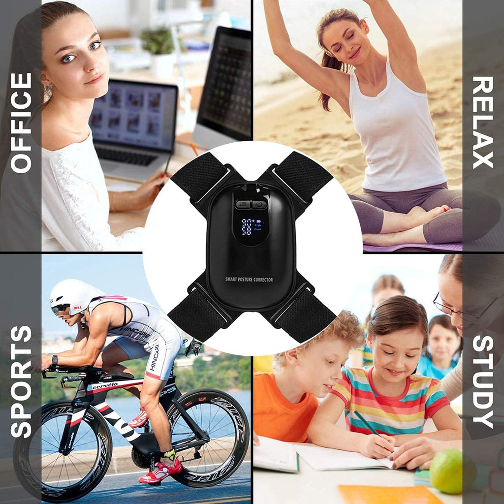 Smart Posture Corrector with Vibration Reminder – Adjustable for Men, Women & Teens