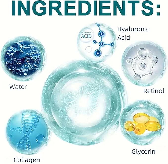 Advanced Retinol & Collagen Face Cream – 5% Hyaluronic Acid, Anti-Aging & 24H Hydration