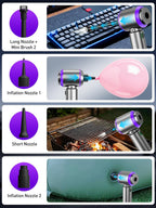 4-in-1 Mini Car Vacuum & Air Duster – Super Power Handheld Cordless Cleaner (Purple)