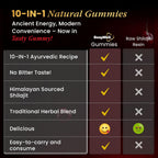 Shilajit Gold Gummies for Men – 10-in-1 Himalayan Blend with Ashwagandha & Fulvic Acid (60 Count)