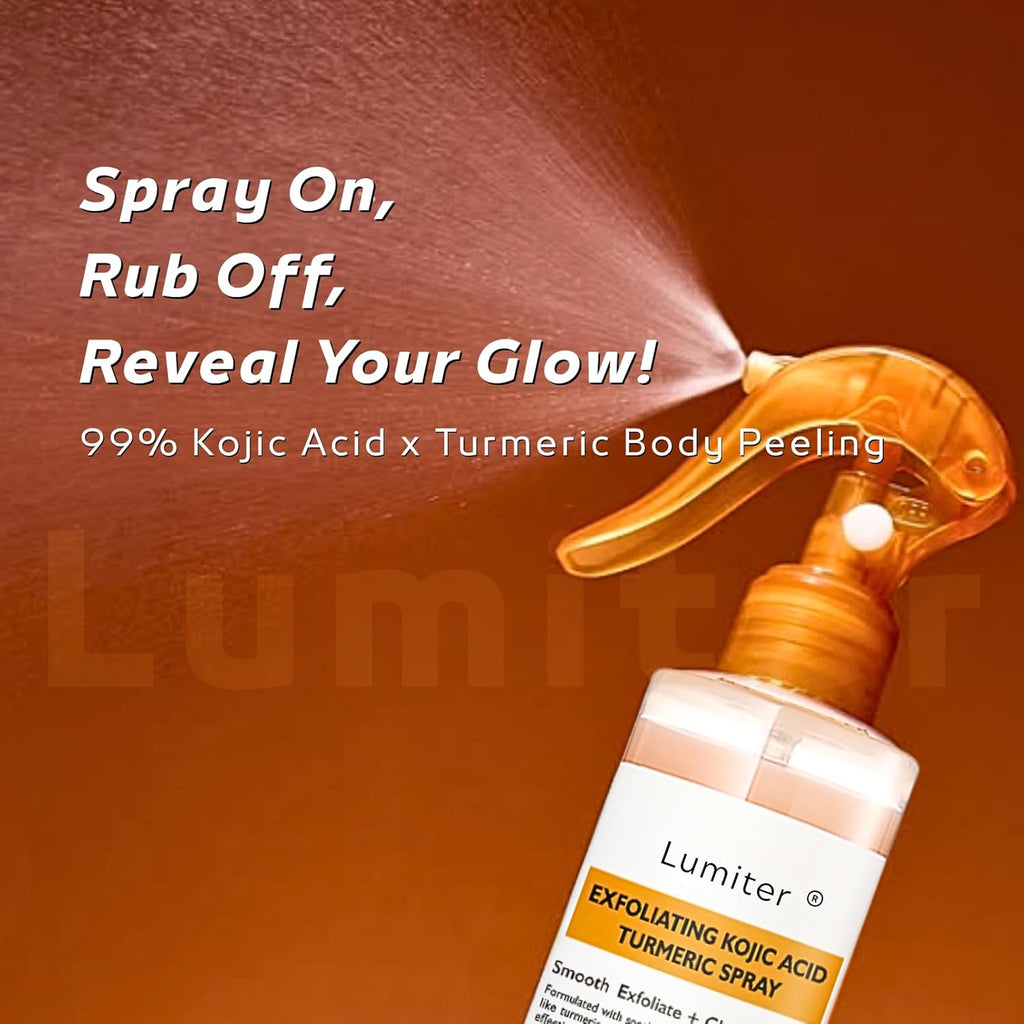 Turmeric & Kojic Acid Peel Spray 200ml – Smooth, Bright & Hydrated Skin