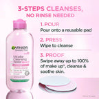Garnier Micellar Cleansing Water 700ml – Makeup Remover for Sensitive Skin