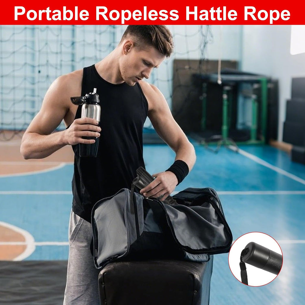 2-Pack Ropeless Weighted Battle Ropes – Portable Home & Outdoor Workout