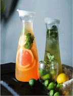 Premium Square Acrylic Juice & Water Bottle with Lid – Transparent Cold Drink Storage Container for Kitchens, Restaurants & Bars