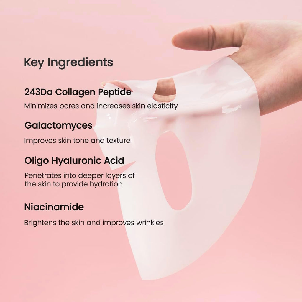 BIODANCE Bio-Collagen Hydrogel Face Mask – Pore Tightening & Glass Skin Care (4 PCS)