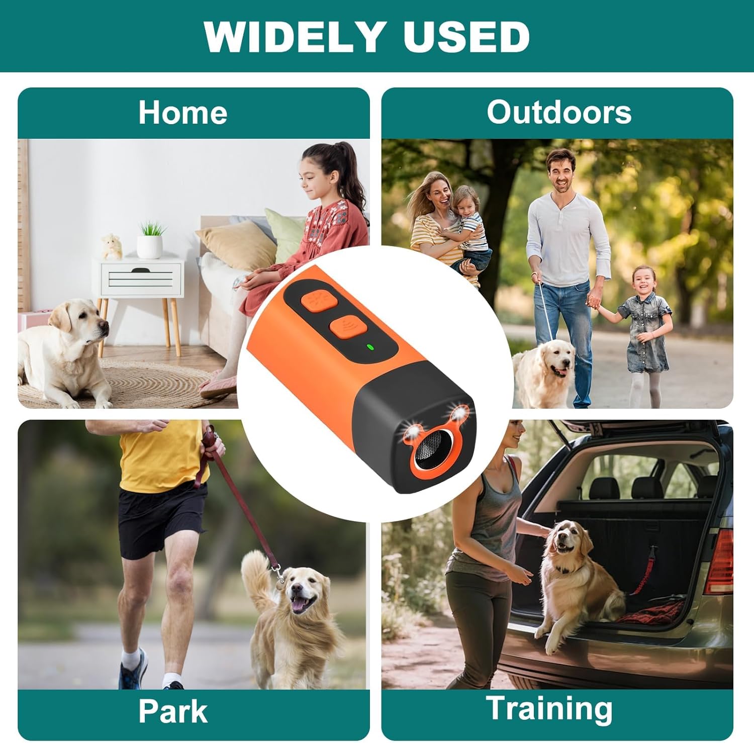 2-in-1 Ultrasonic Dog Bark Deterrent with LED Flashlight – Portable Anti-Bark Trainer