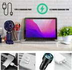 Portable Handheld Fan – USB Rechargeable 5-Speed Foldable Mini Fan