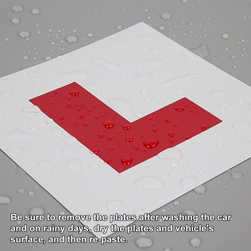 Onarway Magnetic Car L-Plates – Extra Strong Learner Plates (2 Pack)
