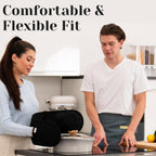 Laffair Double Oven Gloves – Heat Resistant Silicone Grip