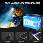 Blukar Rechargeable LED Head Torch 2000L