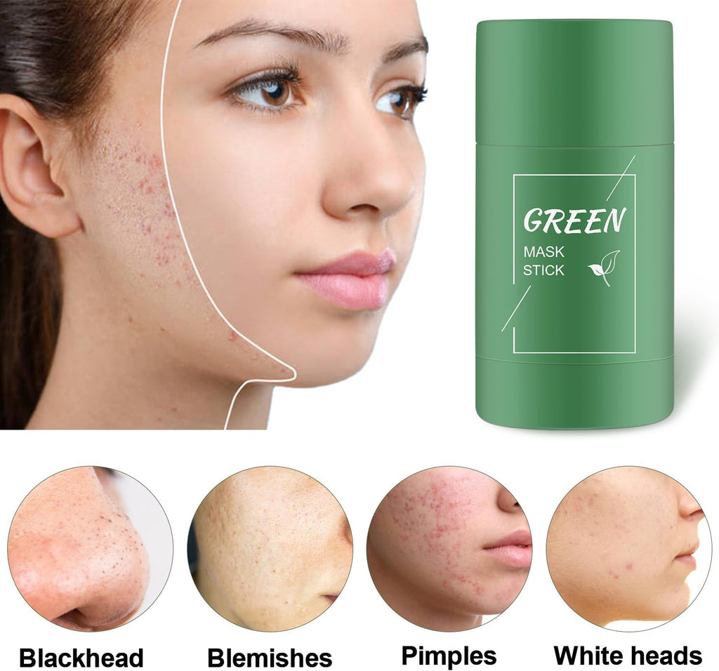 2-Pack Green Tea Mask Stick – Deep Cleansing, Oil Control & Pore Refining for Face