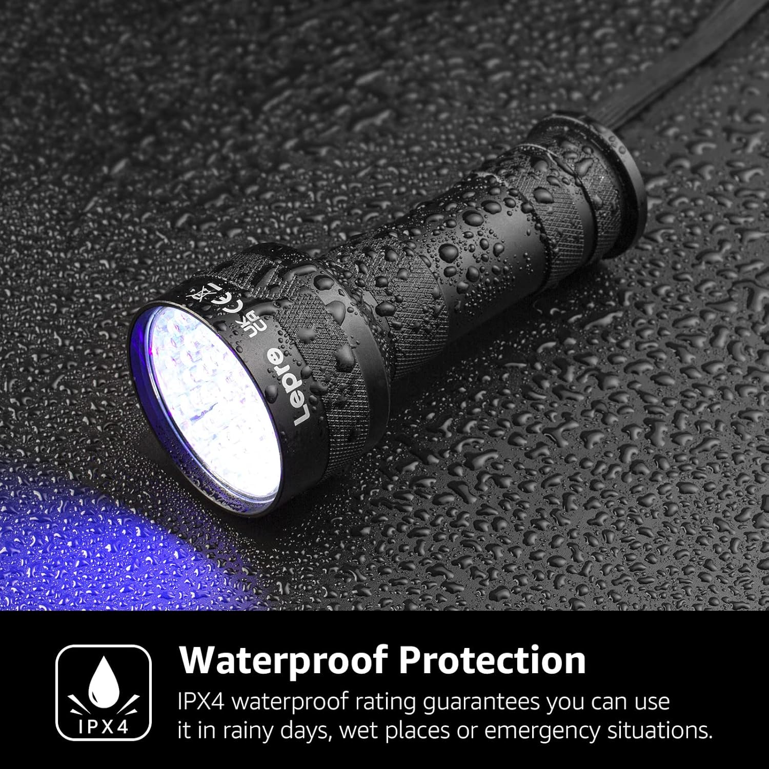 51 LED UV Torch (395nm) – Ultraviolet Blacklight Flashlight