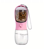 All-in-One Dog Travel Bottle – Water + Food Dispenser for Mess-Free Adventures