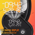 Smart LED Night Lamp with Bluetooth Speaker, Alarm Clock & White Noise – App-Controlled Bedside Sleep Companion Light
