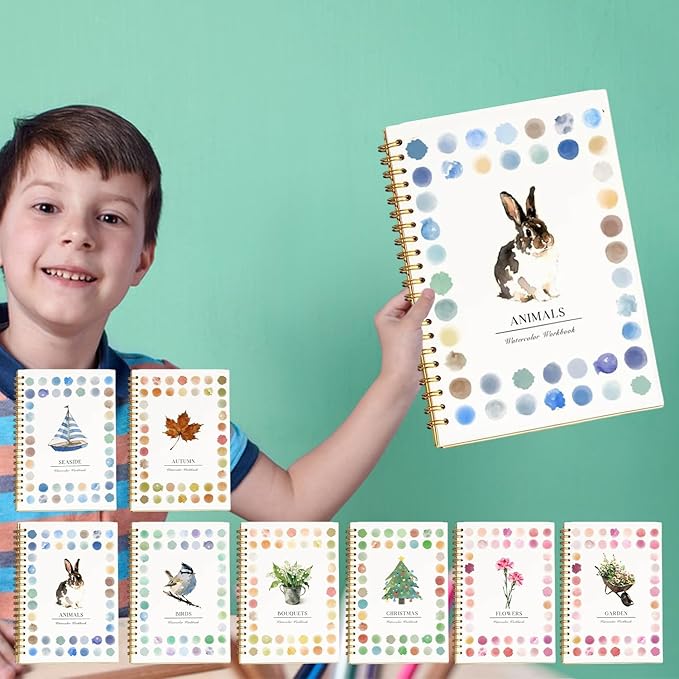 12-Color Beginner Watercolor Painting Kit