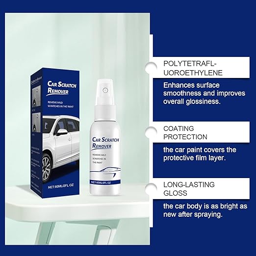 Car Paint Scratch Repair Spray – 60ml Quick Polish Remover
