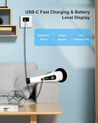 Leebein Cordless Electric Spin Scrubber with 8 Brush Heads