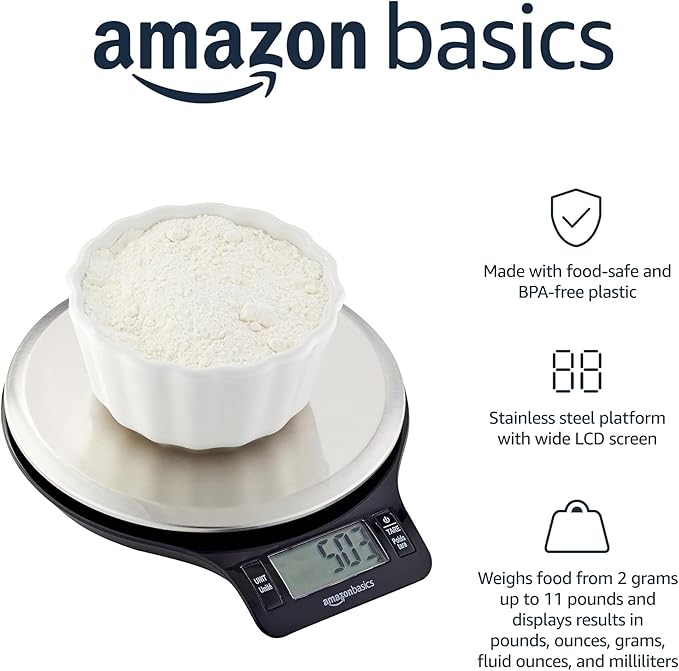 Digital Kitchen Scale with LCD Display – 11lb Capacity