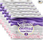 60 Pack 3-Ply Quilted Toilet Rolls