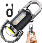 Rechargeable Mini COB Keychain Flashlight