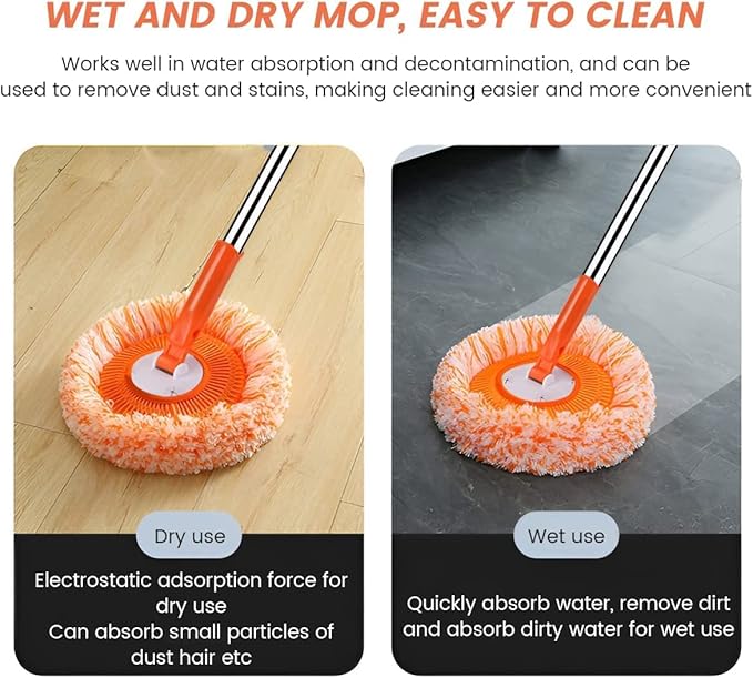 360° Rotating Wall & Floor Mop