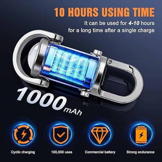 Rechargeable Mini COB Keychain Flashlight