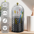 3-Slot Rotating Toothbrush & Makeup Holder