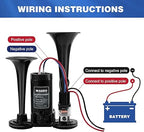 WADEO 12V Super Loud Double Air Horn