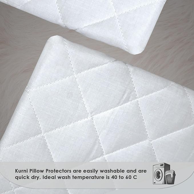 4-Pack Anti-Allergy Zipped Pillow Protectors