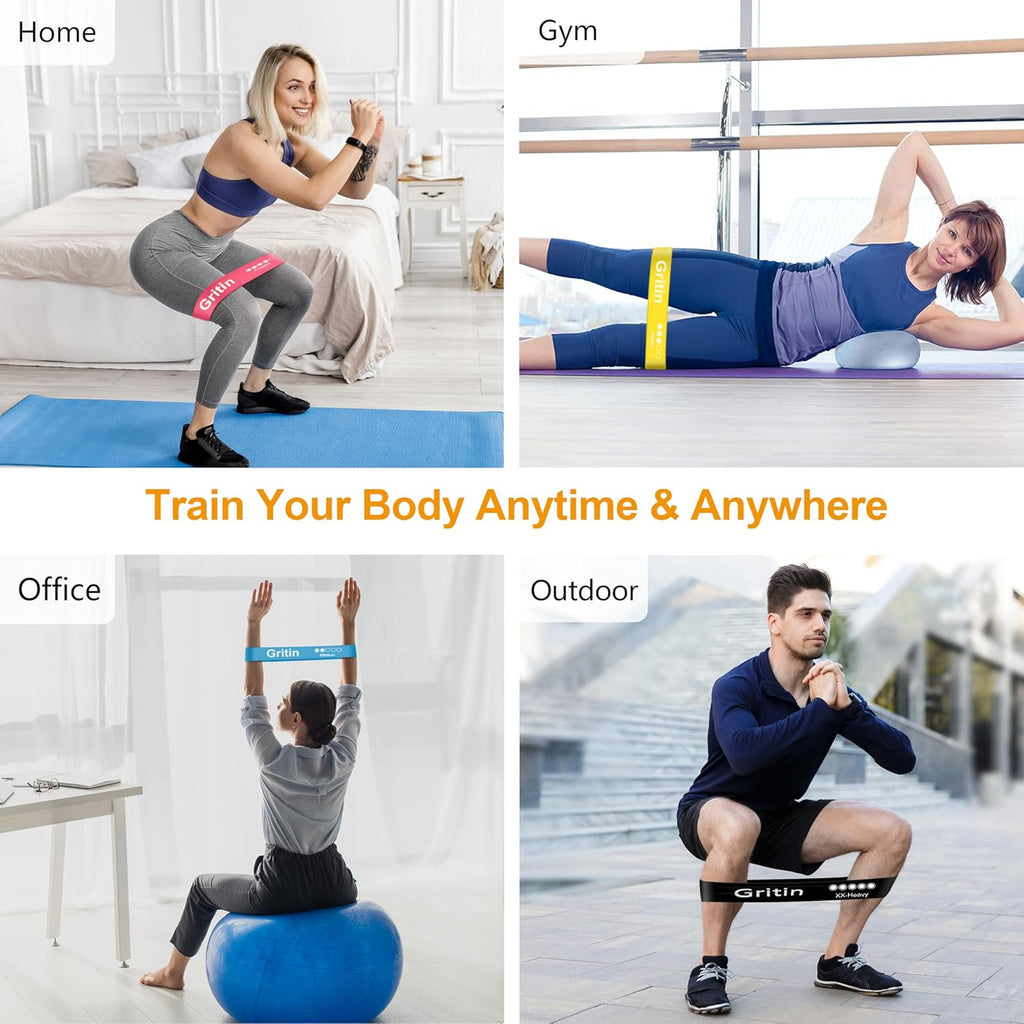 Gritin Resistance Loop Bands – 5 Strength Set