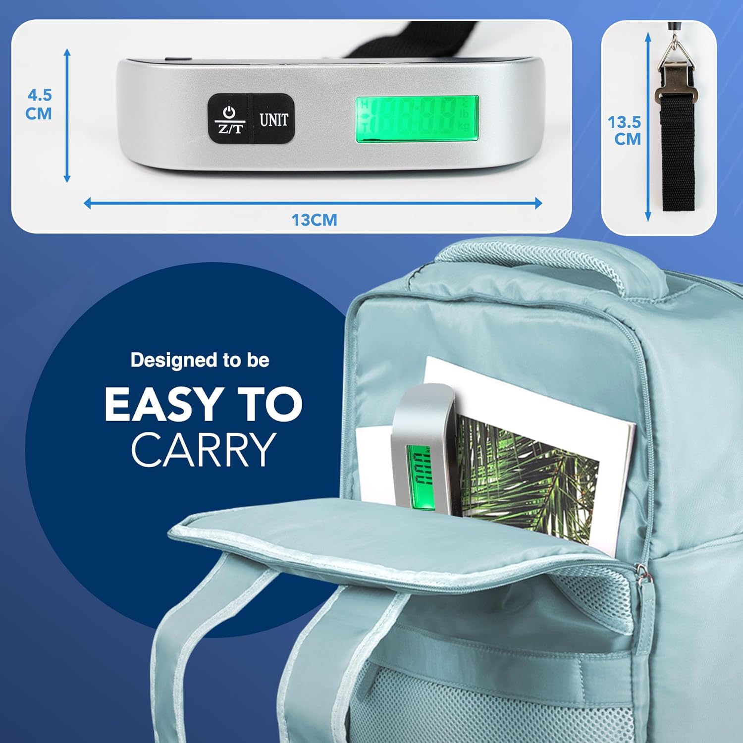 Digital Luggage Scale – 50kg Travel Weigher