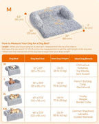 Feandrea FluffyHug Calming Dog Sofa Bed – Grey Ombré, M (80×75×16 cm) for Small & Medium Dogs
