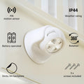 Auraglow Motion Sensor LED Wall Light – Black