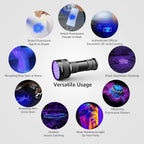 51 LED UV Torch (395nm) – Ultraviolet Blacklight Flashlight