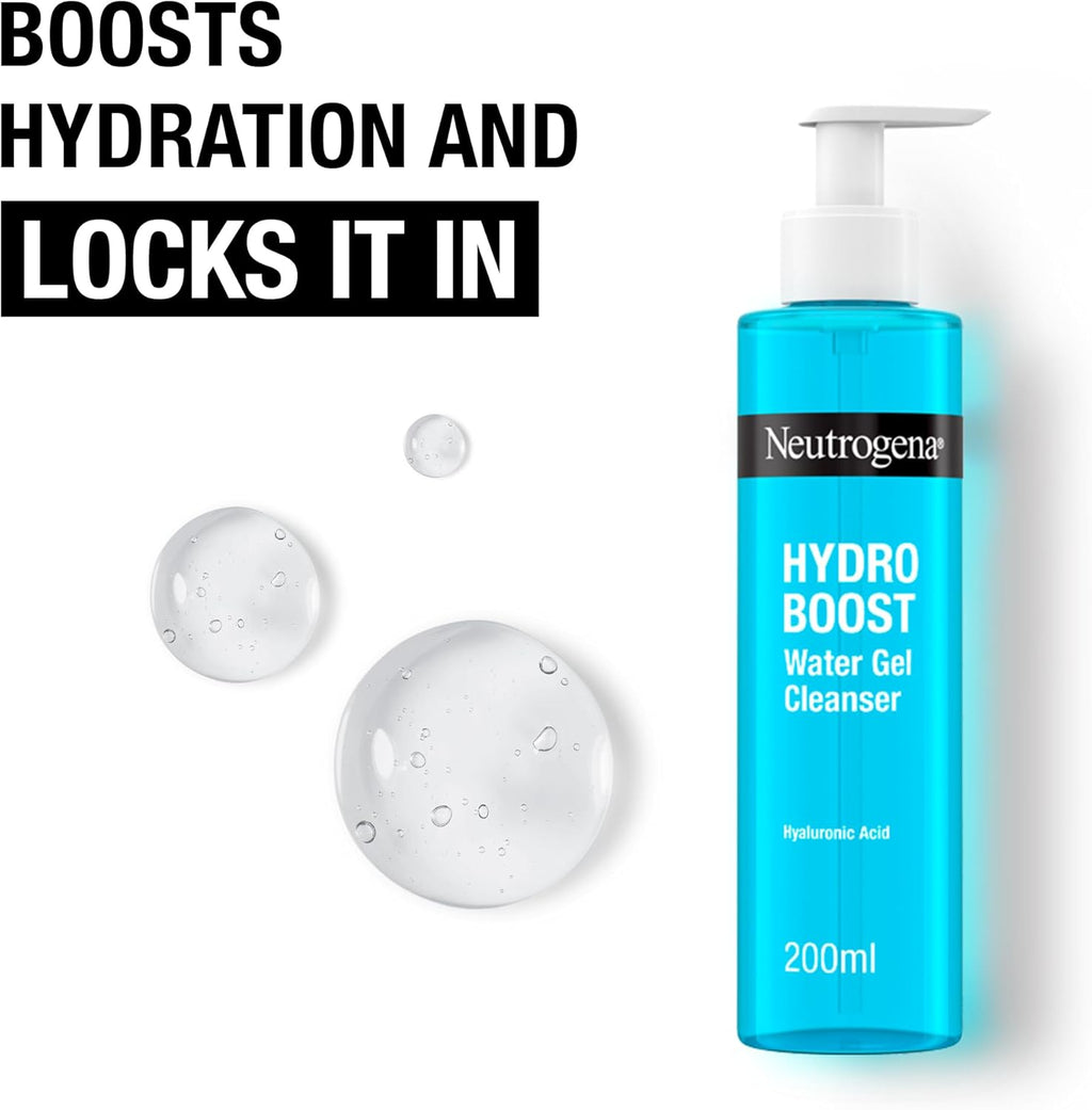 Neutrogena Hydro Boost Water Gel Cleanser – Hyaluronic Acid Hydrating Face Wash (200ml)