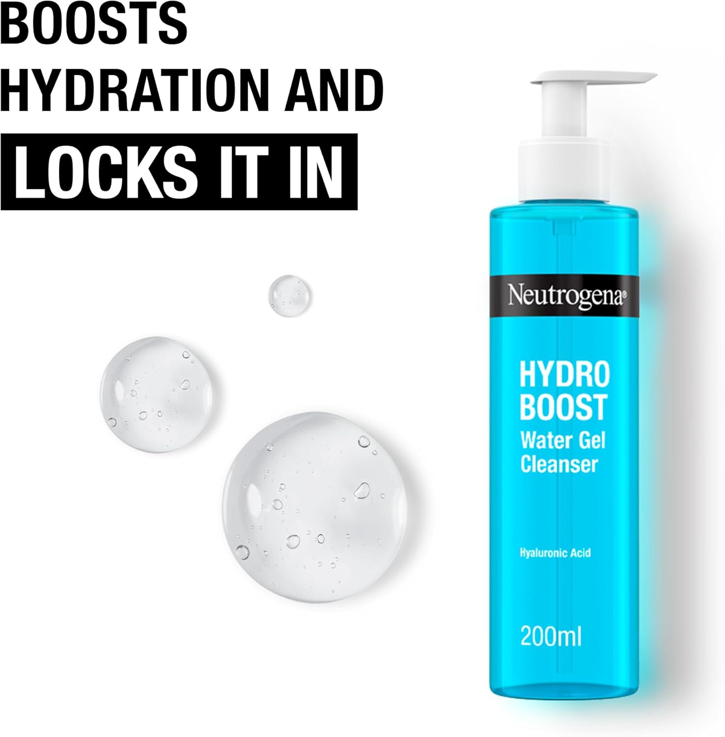 Neutrogena Hydro Boost Water Gel Cleanser – Hyaluronic Acid Hydrating Face Wash (200ml)