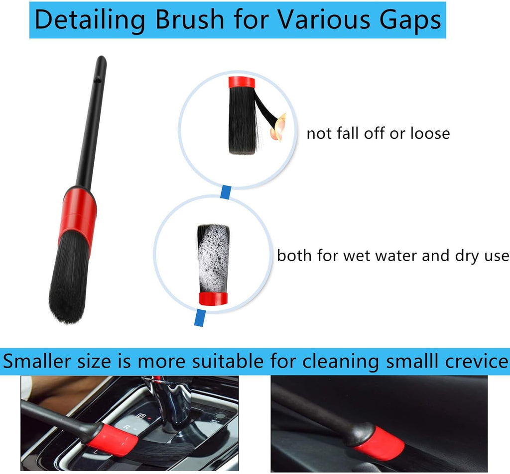 Car Interior Cleaning Kit – Duster Brush & Gel Putty Set for Dashboard, Vents & Detailing