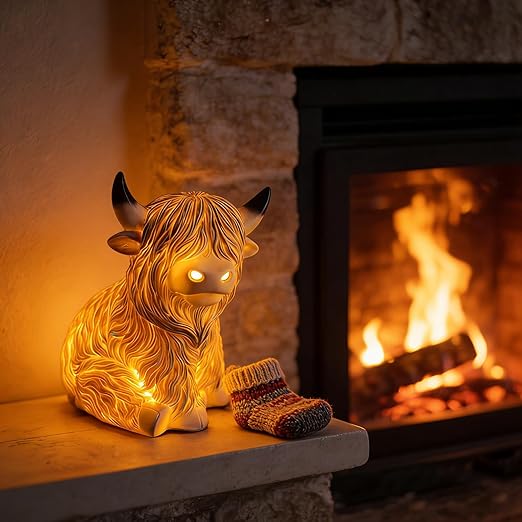 Cute Cow Table Lamp for Bedroom