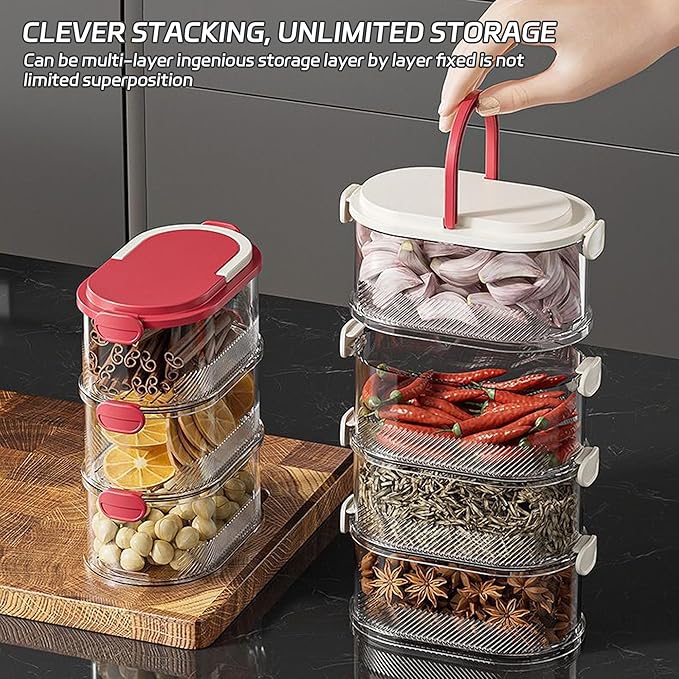 3-Layer Stackable Spice Organizer